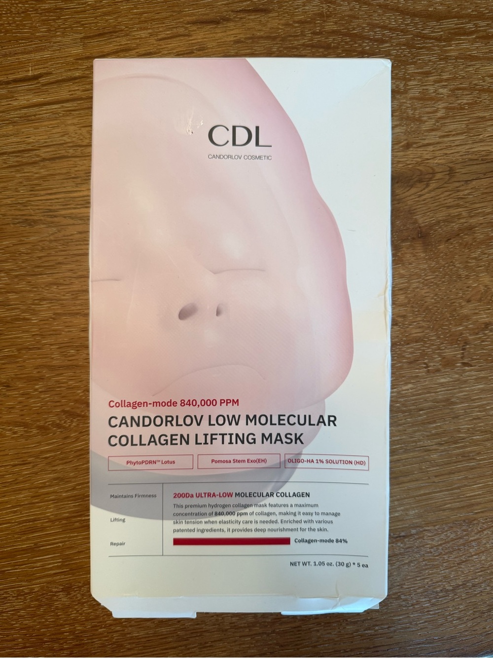 Candorlov Low Molecular Collagen Lifting Mask - Pink